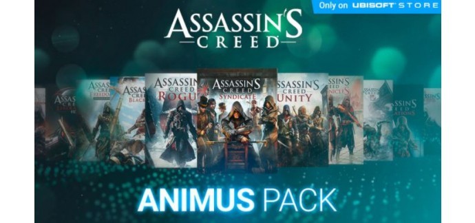 Ubisoft Store: Jeu PC - Assassin's Creed : Animus Pack, à 285,17€ au lieu de 316,86€