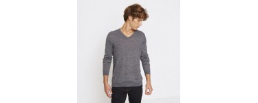 Devred: Pull col V basique couleur anthracite chine d'une valeur de 24,49€ au lieu de 34,99€