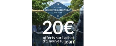 Kaporal Jeans: KAPORAL vous offre 20€ pour l'achat d'un Jean Neuf