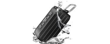 Amazon: Enceinte Bluetooth Portable Techvilla Haut Parleur Waterproof à 20,39€ au lieu de 68,48€