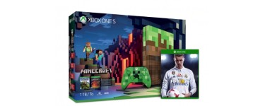 Microsoft: Pack Xbox One S Minecraft (1 To) + FIFA 18 inclus à 229€ au lieu de 299€