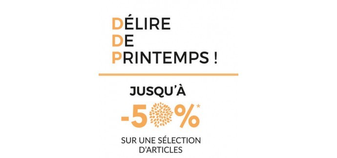 DDP: Jusqu'à -50% sur un large choix d'articles