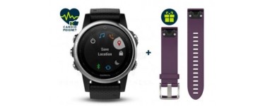 i-Run: Montre Cardio-GPS - Garmin Fenix 5 S GPS Multisports + Bracelet offert, à 549€ au lieu de 648€