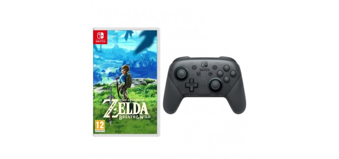 Cdiscount: The Legend of Zelda: Breath of the Wild + Manette Pro Switch à 109,12€ au lieu de 142,12€ 