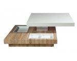 BUT: Table basse pivotante TURN Chêne et blanc laqué à 159,99€ au lieu de 199,99€