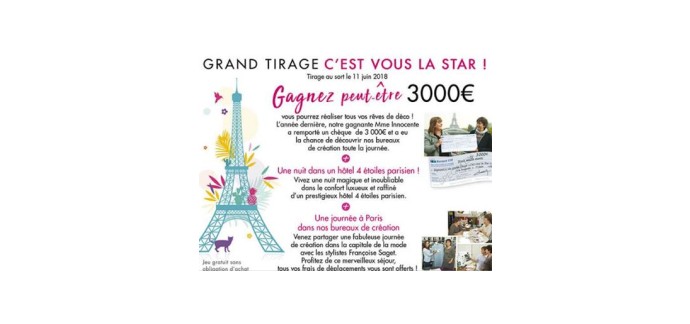 Françoise Saget: Un chèque de 3 000€, une nuit dans un hôtel 4****parisien... à gagner