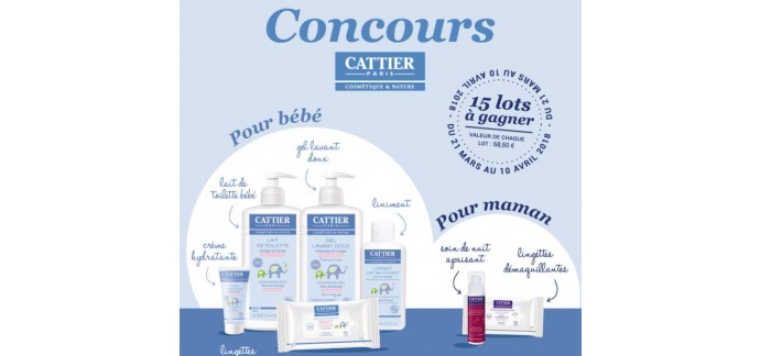 Berceau Magique: 1 lot de soins pour bébé & mamans CATTIER à gagner