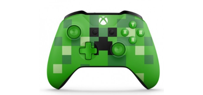Microsoft: Manette Xbox sans fil - Minecraft Creeper à 52,49€ au lieu de 69,99€