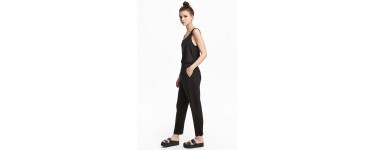 H&M: Combi-pantalon sans manches en jersey noir au prix de 9,99€ au lieu de 14,99€