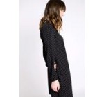 Cache Cache: Robe chemise à pois noire au prix de 17,99€ au lieu de 35,99€
