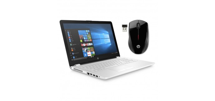 TopAchat: PC Portable - HP Notebook 15 (15-BS039NF) + Souris sans fil HP X3000, à 569,9€ + 50€ remboursés