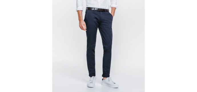 Jules: Pantalon chino slim stretch bleu marine d'une valeur de 20€ au lieu de 39,99€