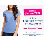 Tati: 1 t-shirt offert en magasin dès 5€ d'achat