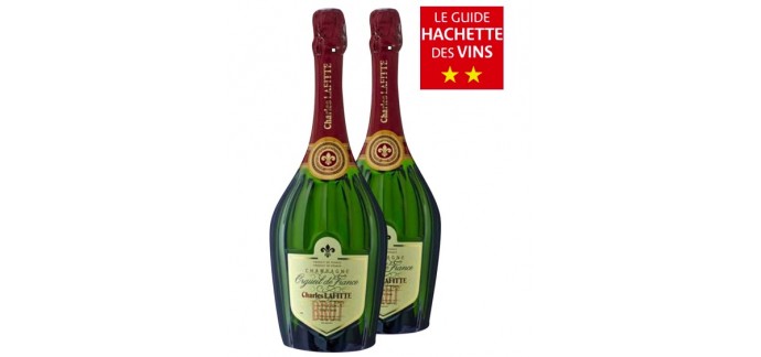 Auchan: Lot de 2 Champagne Brut Charles Lafitte Orgueil de France à 33,90€