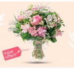 Interflora: 1 vase offert pour l'achat d'un bouquet Rosa
