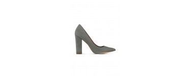 Sojeans: Chaussures à talon grises en cuir Steve Madden au prix de 54,98€ au lieu de 109,95€