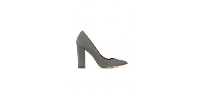 Sojeans: Chaussures à talon grises en cuir Steve Madden au prix de 54,98€ au lieu de 109,95€