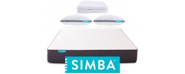 Simba Matelas: 2 oreillers à mémoire de forme et 1 protège-matelas offerts pour tout achat d'un matelas