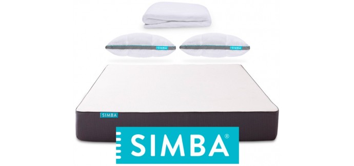 Simba Matelas: 2 oreillers à mémoire de forme et 1 protège-matelas offerts pour tout achat d'un matelas