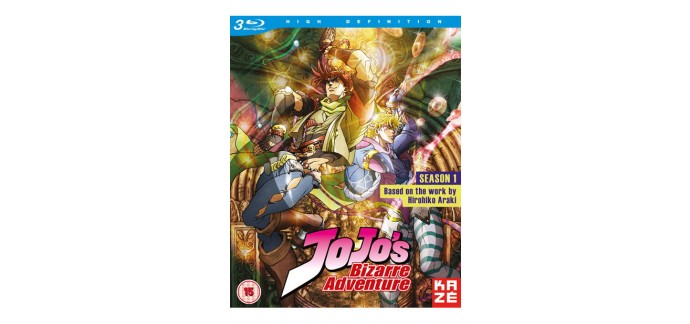 Base.com: [Blu-ray] Jojo s Bizarre Adventure Season 1 (Episodes 1-26) à 33,63€ au lieu de 57,99€
