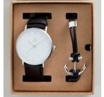 ASOS: Coffret-cadeau avec montre et bracelet motif ancre à 22,99€ au lieu de 38,99€