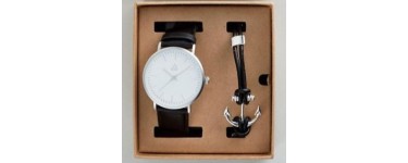 ASOS: Coffret-cadeau avec montre et bracelet motif ancre à 22,99€ au lieu de 38,99€