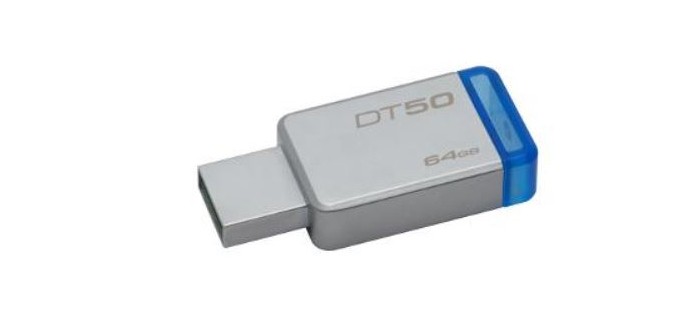 Materiel.net: Clé USB - KINGSTON DataTraveler 50 64Go, à 19,9€ au lieu de 28,9€