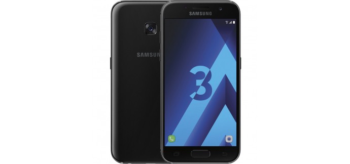Orange: Samsung Galaxy A3 2017 noir à 269,90€ au lieu de 299,90€