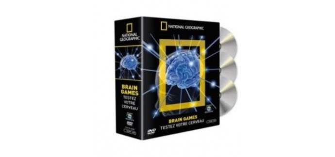 Prismashop: DVD - Coffret 3 DVD Brain Games : Testez Votre Cerveau, à 27,2€ au lieu de 34€