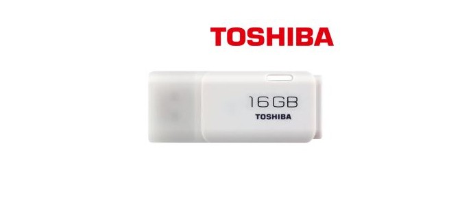 Office DEPOT: Clé USB Toshiba THN-U202W0160E4 16 Go Blanc à 5,49€ au lieu de 6,59€