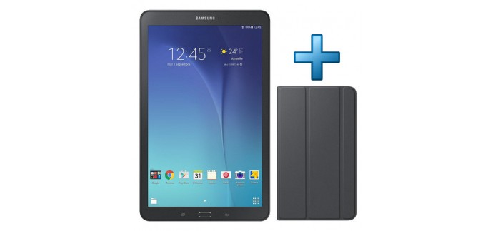 TopAchat: Samsung Galaxy Tab E 9.6'' 8 Go Wi-Fi Noir + Samsung Book Cover à 177,90€ au lieu de 199,90€