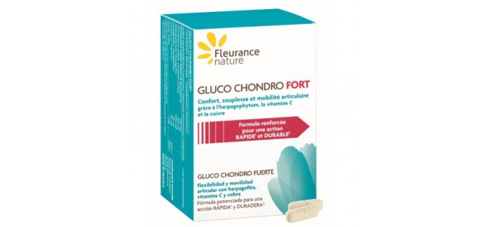 Fleurance Nature: Complément alimentaire Gluco Chondro fort pour articulation d'une valeur de 18€ au lieu de 35,80€