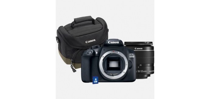 Canon: Appareil Photo - CANON EOS 1300D+Objectif 18-55mm IS II+Sac+ Carte SD, à 502,99€ + 30€ de réduction 