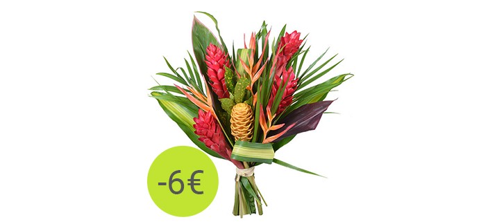 Aquarelle: Economisez 6 euros sur le bouquet exotique !