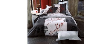 Becquet: Linge de lit motifs bambous - BECQUET CREATION au prix de 14,23€ au lieu de 21,90€