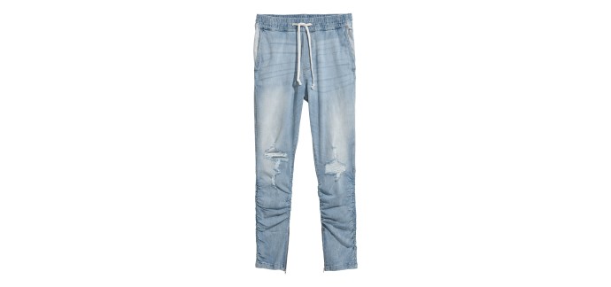 H&M: Pantalon jogger slim low à 24,99€ au lieu de 39,99€