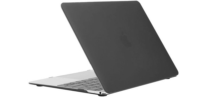 MacWay: iPearl Ice-Satin Noire - Coque de protection pour MacBook 12" à 14,99€ au lieu de 29,99€