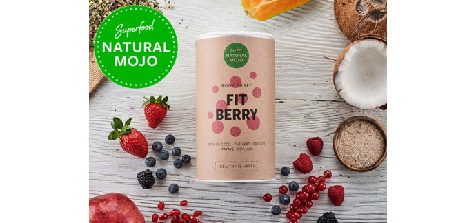 Femme Actuelle: Des produits protéinés Fit Berry de Natural Mojo (39 €) 