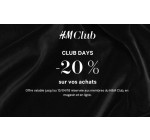 H&M: 20% de réduction sur votre commande pour les membres H&M Club pendant les Club Days