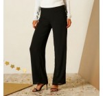 Excedingue: Blancheporte - Pantalon large fluide noir d'une valeur de 11,99€ au lieu de 34,99€ 