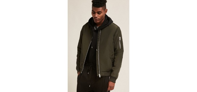 Forever 21: Blouson d'aviateur rembourré à 15,99€ au lieu de 31€