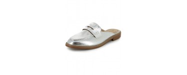 Kiabi: Mules style mocassins couleur argent d'une valeur de 14,40€ au lieu de 18€