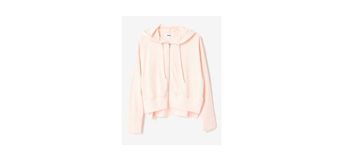 Jennyfer: Sweat zippé à capuche à 8,99€ au lieu de 17,99€