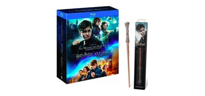 Cultura: Coffret Blu-Ray - Harry Potter + Les Animaux Fantastiques +1 Baguette Magique au choix offerte