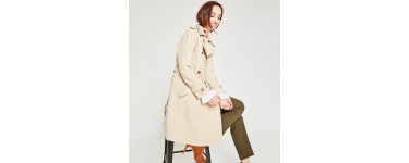 Promod: Trench Fluide femme couleur beige au prix  de 41,96€ au lieu de 59,95€