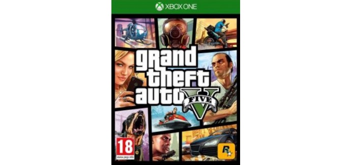 Fnac: Jeu XBOX One - GTA V (Grand Theft Auto V), à 34,99€ au lieu de 69,99€