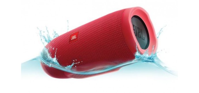 JBL: Enceinte Bluetooth Portable - JBL Charge 3 Rose, à 117€ au lieu de 199€