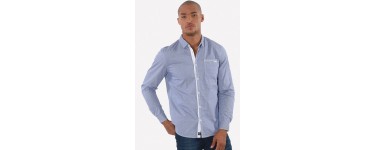 Kaporal Jeans: Chemise homme manches longues à micro motif coupe droite d'une valeur de 29,50€ au lieu de 59€