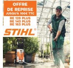 Stihl: Jusqu'à 100€ Sur les nettoyeurs haute pression