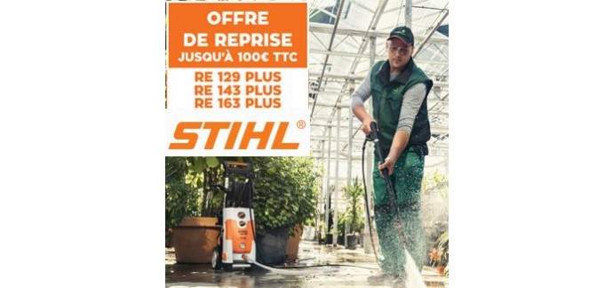 Stihl: Jusqu'à 100€ Sur les nettoyeurs haute pression